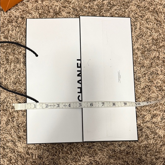 Chanel Classic White Storage Bag with Black Accents - Picture 6 of 7